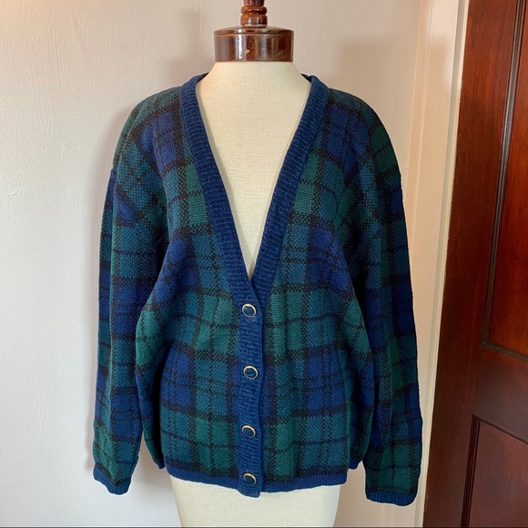 Pendleton Vintage Plaid Virgin Wool Sweater 1X